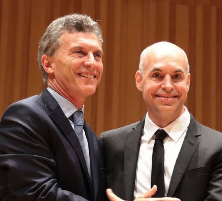 FOTO ARCHIVO APOYO A "LILITA". Macri y Rodr&iacute;guez Larreta.