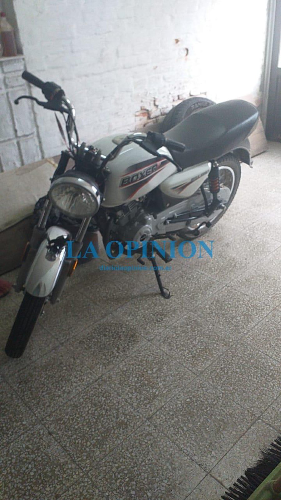 RECUPERADA. Motocicleta robada a un joven en Tacural.