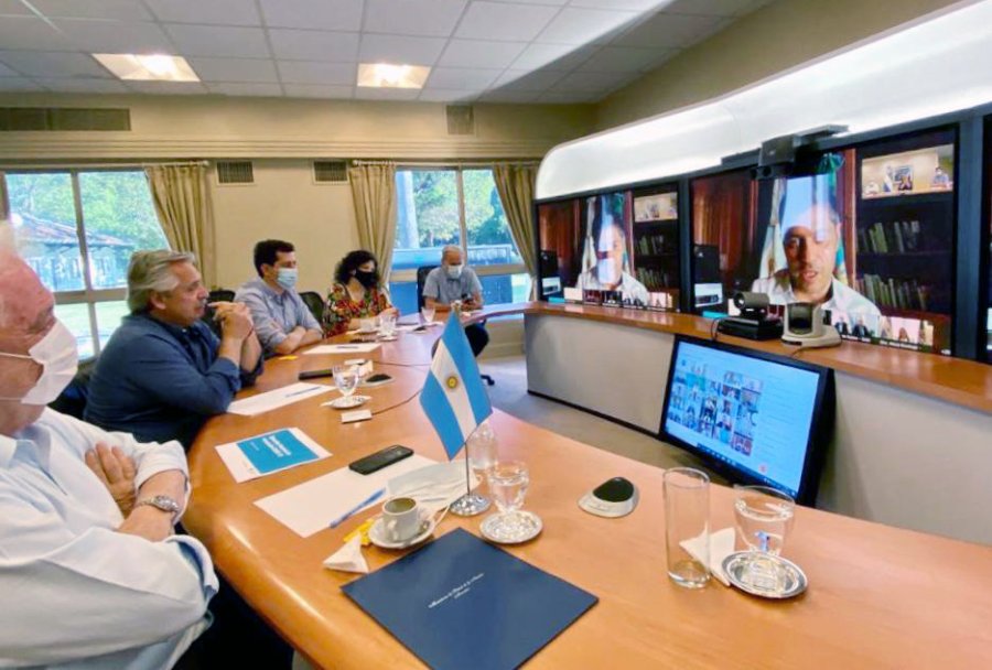 FOTO NA DESDE OLIVOS. Reuni&oacute;n del presidente Alberto Fern&aacute;ndez con los gobernadores.