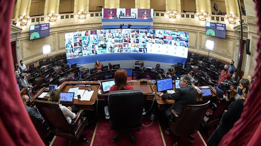 FOTO NA SENADO. La C&aacute;mara alta estar&aacute; sesionando hoy de manera virtual.