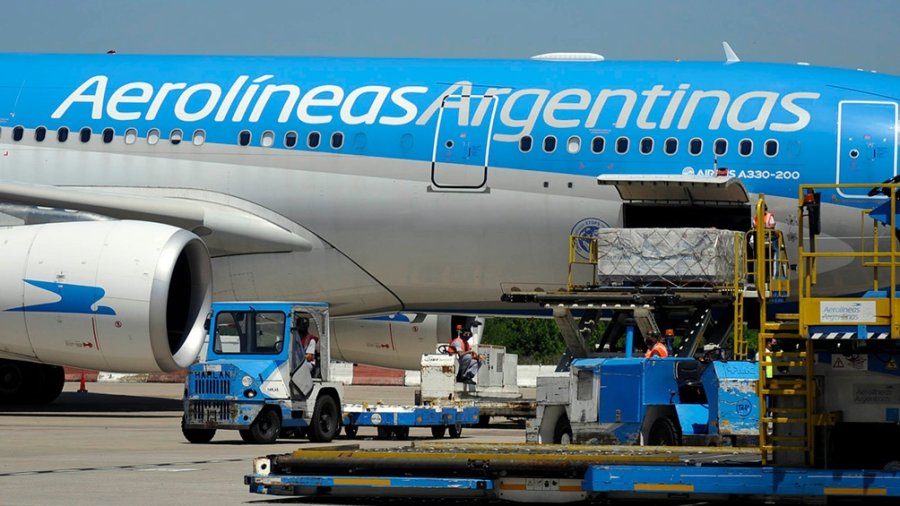 FOTO ARCHIVO DESTINO MOSCU. El vuelo de Aerol&iacute;neas Argentinas parti&oacute; desde Ezeiza.