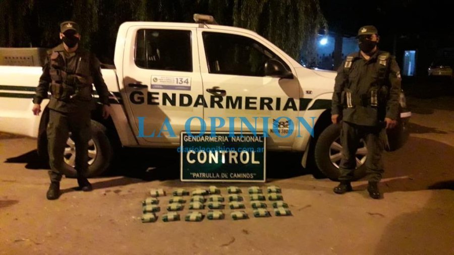 LO SECUESTRADO.  En procedimiento realizado en la ruta 34.