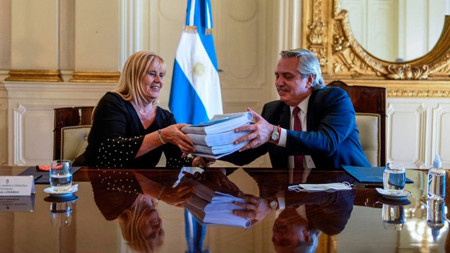 FOTO ARCHIVO TELAM DETERIORO. Losardo junto a Fern&aacute;ndez, en otro tiempo mejor.
