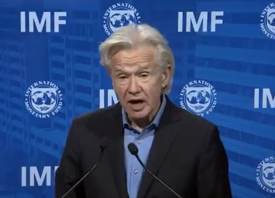 FOTO CAPTURA TV FMI. Gerry Rice, durante la conferencia de prensa de ayer.