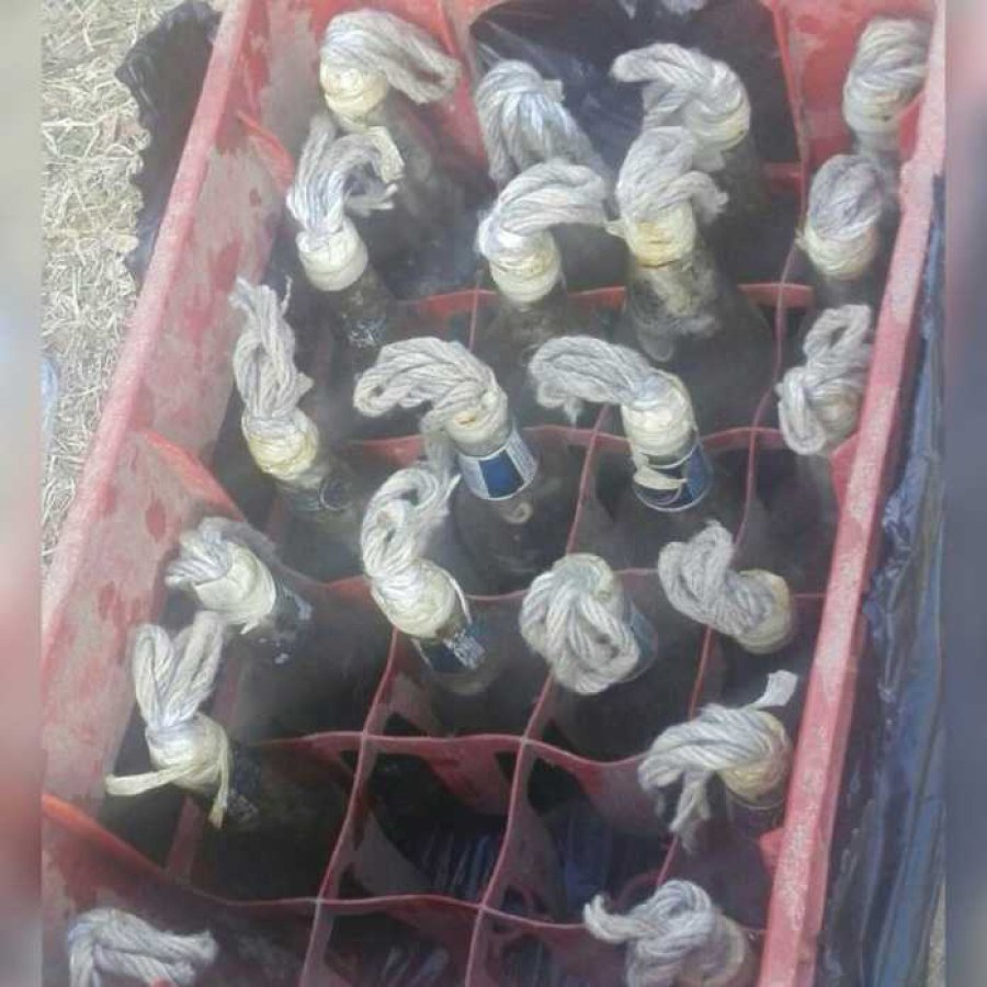 IMAGEN ARCHIVO BOMBAS "MOLOTOV". La Polic&iacute;a secuestr&oacute; siete de estos elementos.