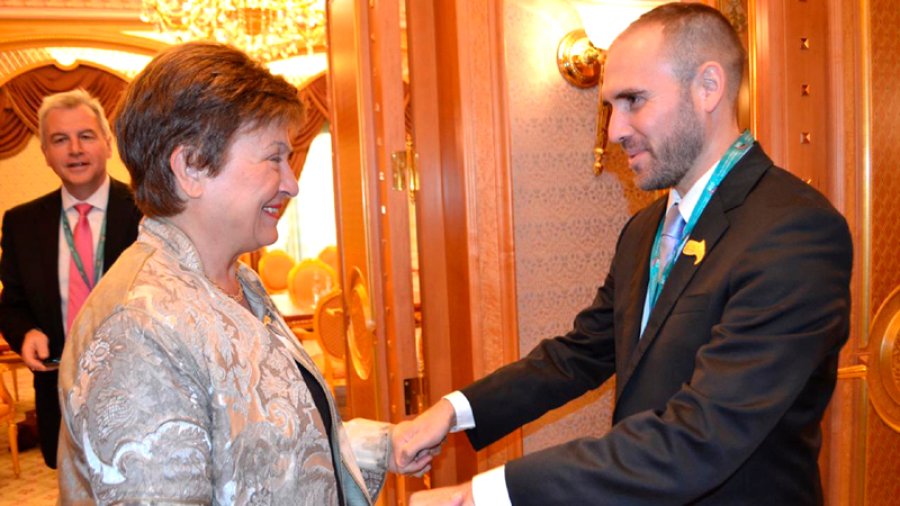 FOTO ARCHIVO REUNION CLAVE. Georgieva recibir&aacute; ma&ntilde;ana al ministro Guzm&aacute;n en EE.UU.