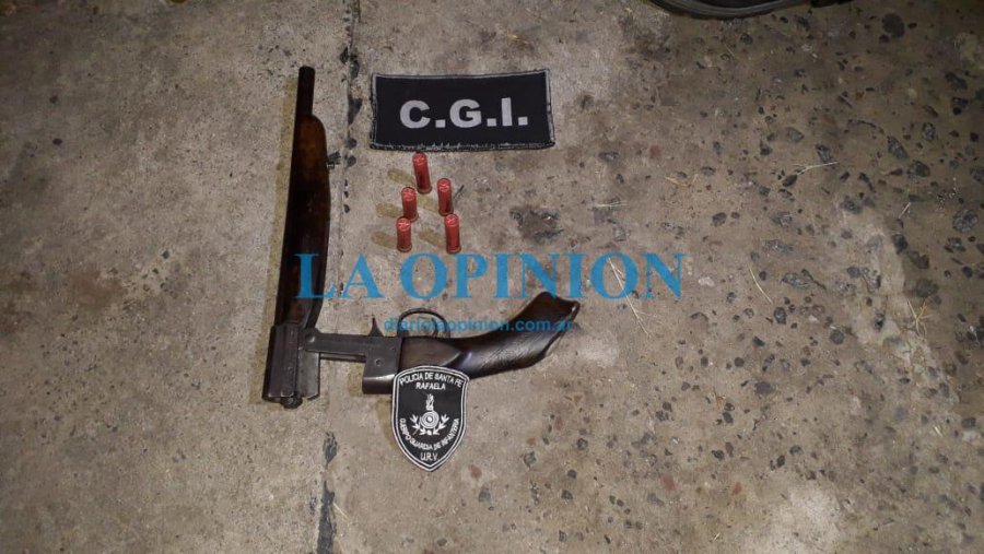 LO SECUESTRADO.  Estaba en poder de los menores detenidos.