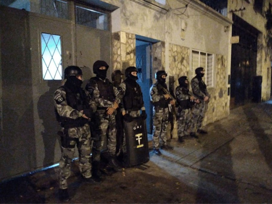 FOTO ARCHIVO EL DIA DE LOS ARRESTOS. 24 Allanamientos y 5 detenidos por juego ilegal en la regi&oacute;n.