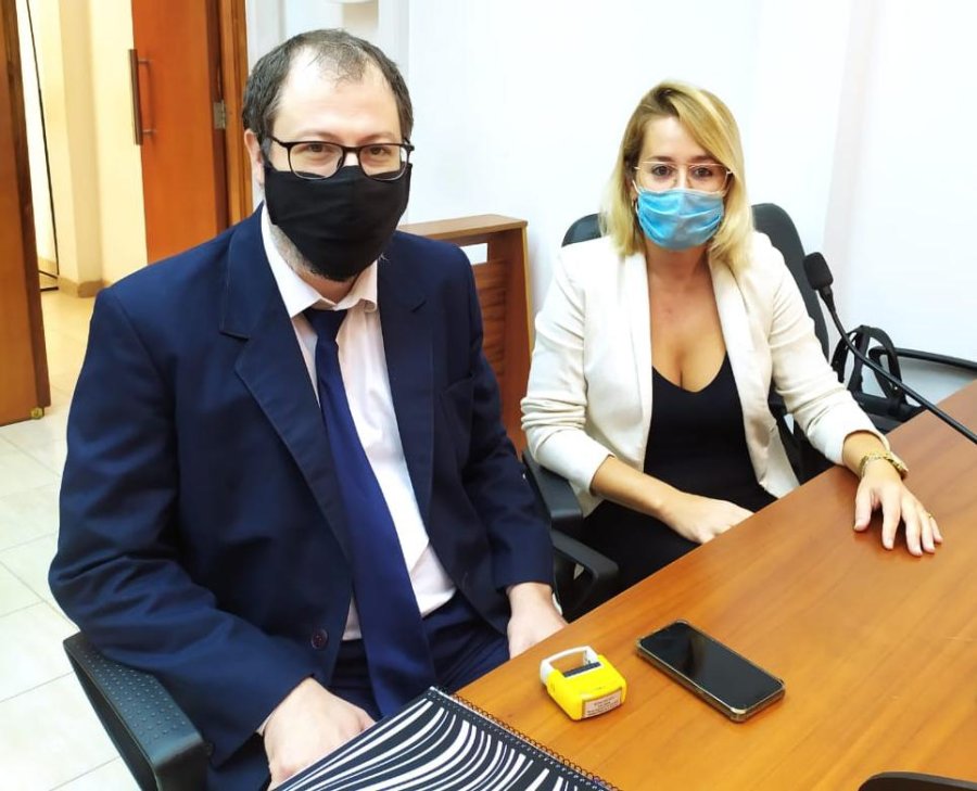 FOTO MPA INVESTIGARON LOS HECHOS. Los fiscales de la Unidad Fiscal Tostado, H&eacute;ctor Aiello y Shirli Tomasso.