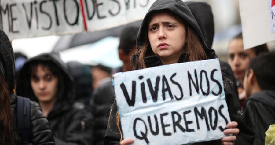 IMAGEN ARCHIVO NI UNA MENOS. Los femicidios no cesan.