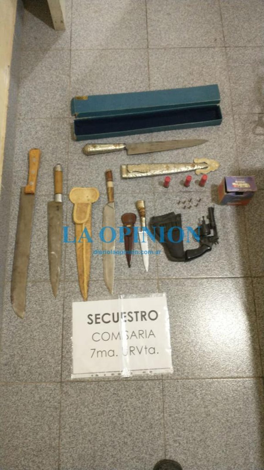 LO SECUESTRADO.  Fue mostrado por la Polic&iacute;a.
