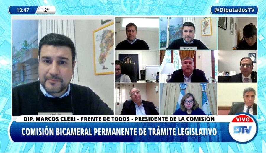 FOTO PRENSA CLERI  MARCOS CLERI. Presidi&oacute; la reuni&oacute;n de la Bicameral.