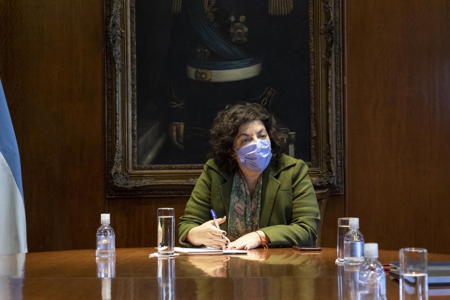 FOTO ARGENTINA.GOB.AR CARLA VIZZOTTI. Durante la reuni&oacute;n del Consejo Federal de Salud.