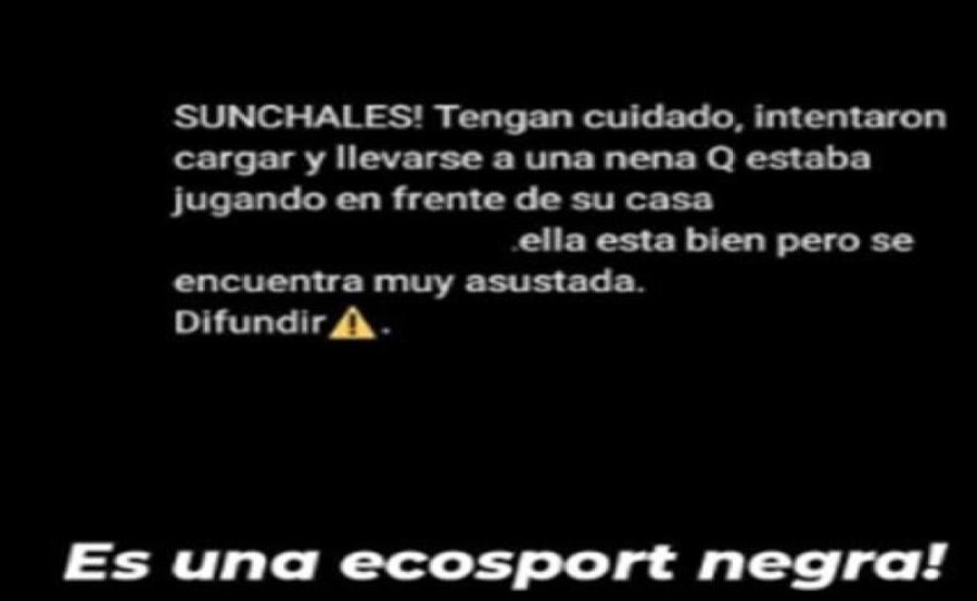 LO QUE CIRCULA. Texto de una advertencia.