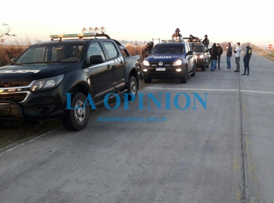 PROCEDIMIENTO.  En Frontera trabajaron polic&iacute;as de varios organismos.