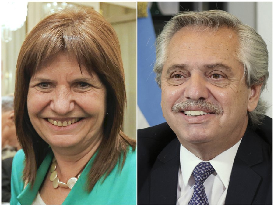 FOTO NA CONTRAPUNTO. Fern&aacute;ndez y Patricia Bullrich.