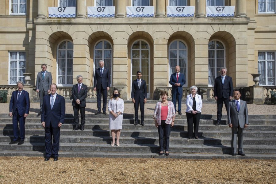 FOTO TWITTER R.SUNAK IMPUESTOS & CLIMA. Despu&eacute;s de un fin de semana de discusiones productivas y profundas, los ministros de finanzas del G7 han acordado varias propuestas hist&oacute;ricas.