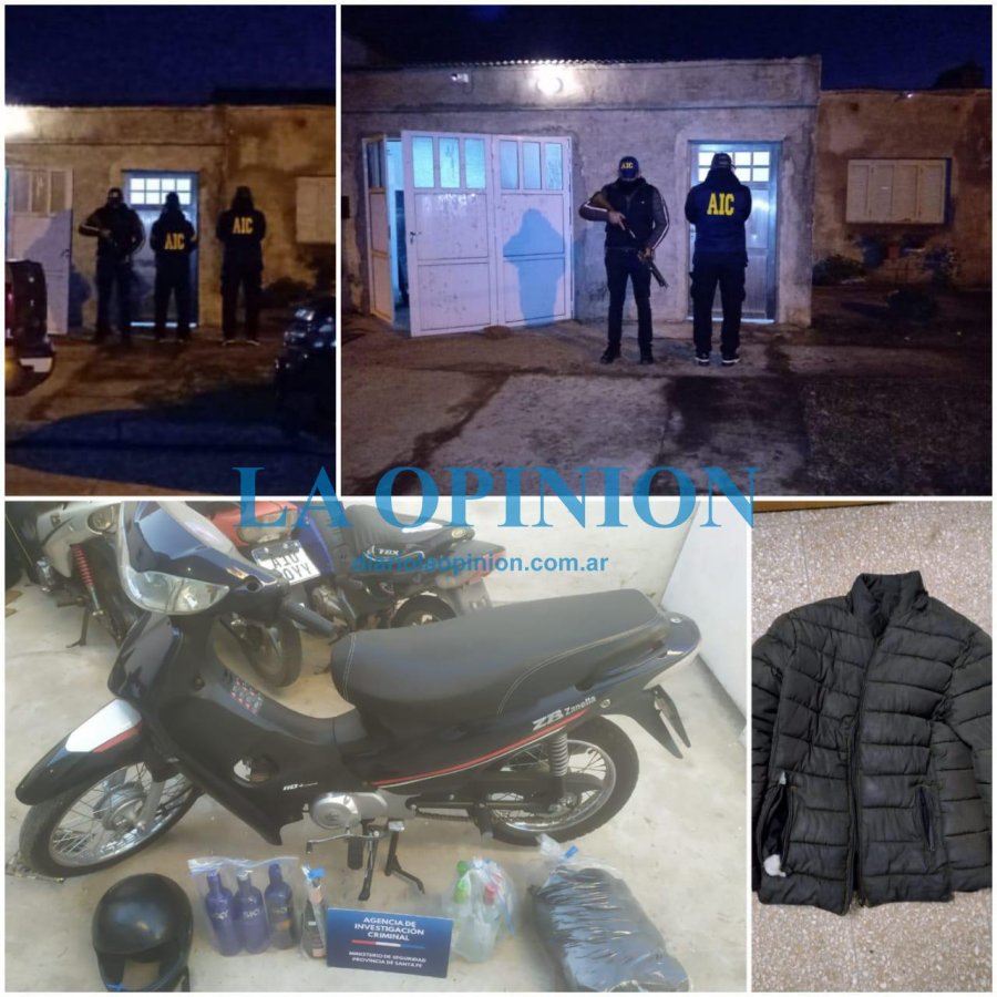 TRABAJO POLICIAL, Y SECUESTROS.  Tras una labor policial en nuestra ciudad.