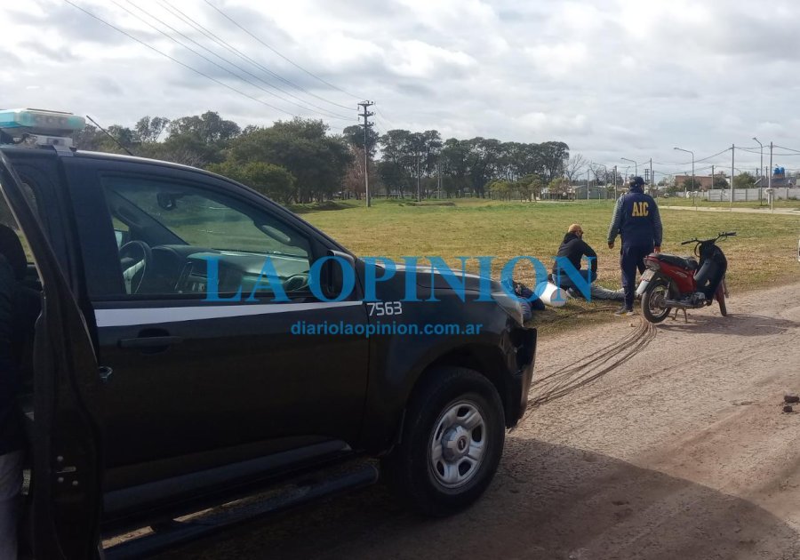 LUGAR DE LA DETENCION. Tras un robo en una obra en construcci&oacute;n.