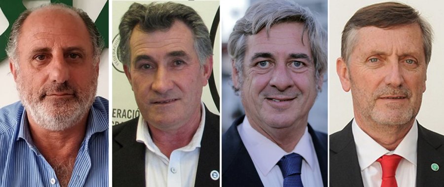 MESA. Jorge Chemes, Carlos Achetoni, Nicol&aacute;s Pino y Elbio Laucirica.