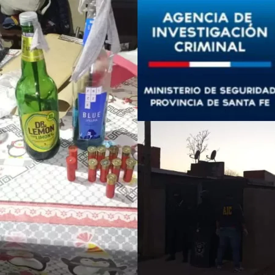 LO SECUESTRADO.  Tras un allanamiento en una vivienda rafaelina.