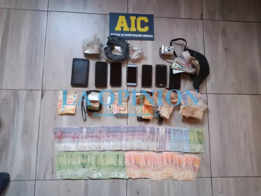 LO SECUESTRADO.  En un allanamiento realizado en nuestra ciudad.