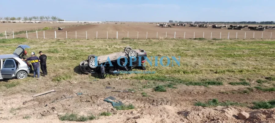 ESCENARIO.  As&iacute; fue ubicado un veh&iacute;culo que transitaba por la ruta 34.