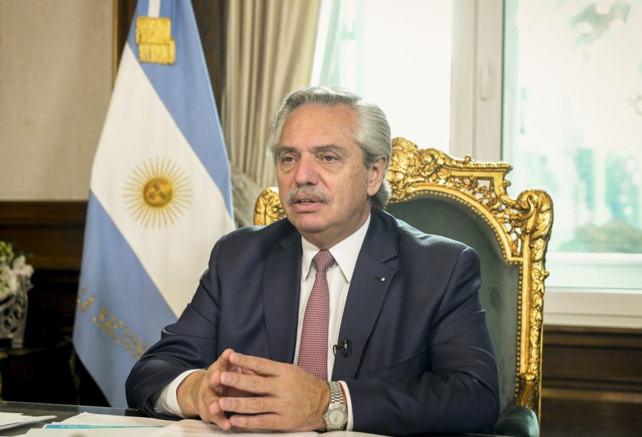 FOTO NA PRESIDENTE. Fern&aacute;ndez particip&oacute; ayer de manera virtual de la PreCOP.