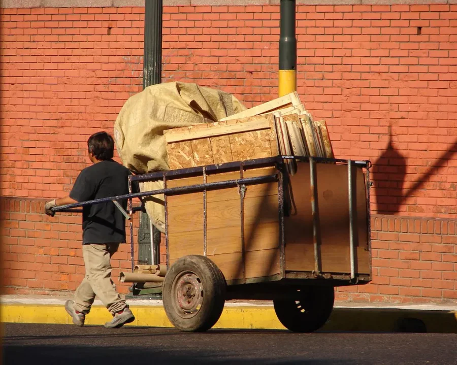 IMAGEN ARCHIVO. SIMILITUD DE TRASLADO.  De esta manera se transportaba lo sustra&iacute;do.