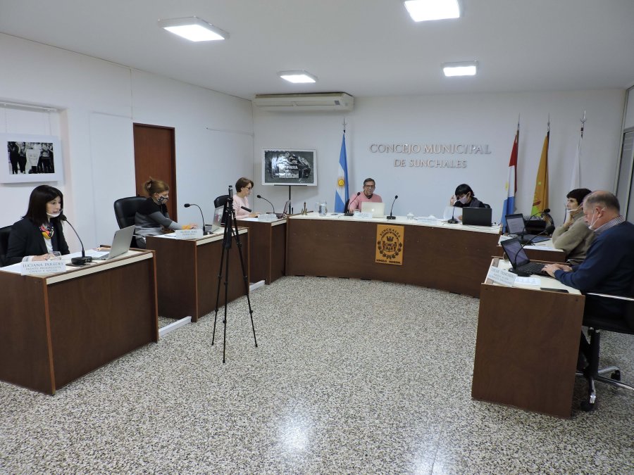 FOTO ARCHIVO// CONCEJALES. Los ediles sunchalenses durante uno de sus habituales encuentros.
