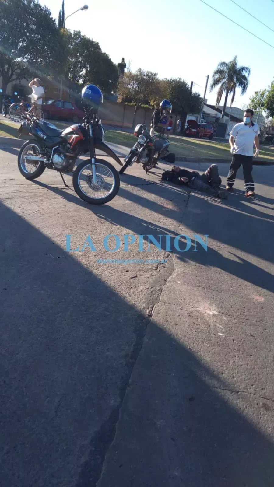 LUAGAR DEL ACCIDENTE.  Lo observado  en cuanto a lo sucedido a una de las partes.