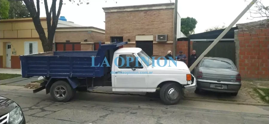 EL ACCIDENTE. En la esquina de Balcarce y Lisandro de la Torre.