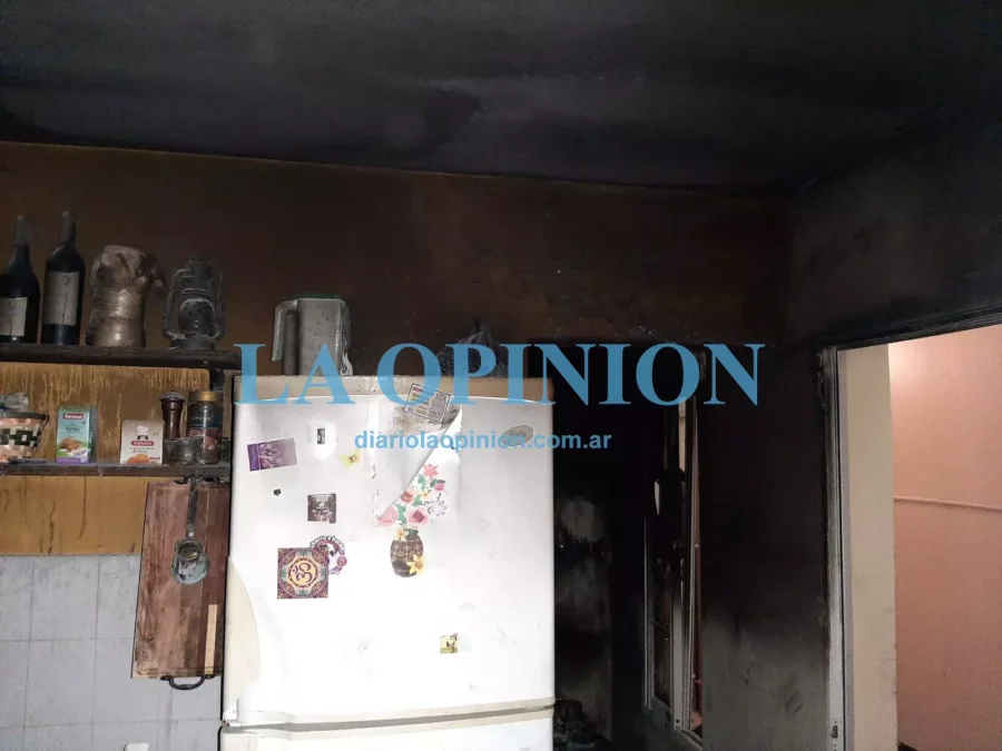 LUGAR DEL INCENDIO.  Lo observado tras la acci&oacute;n del fuego.