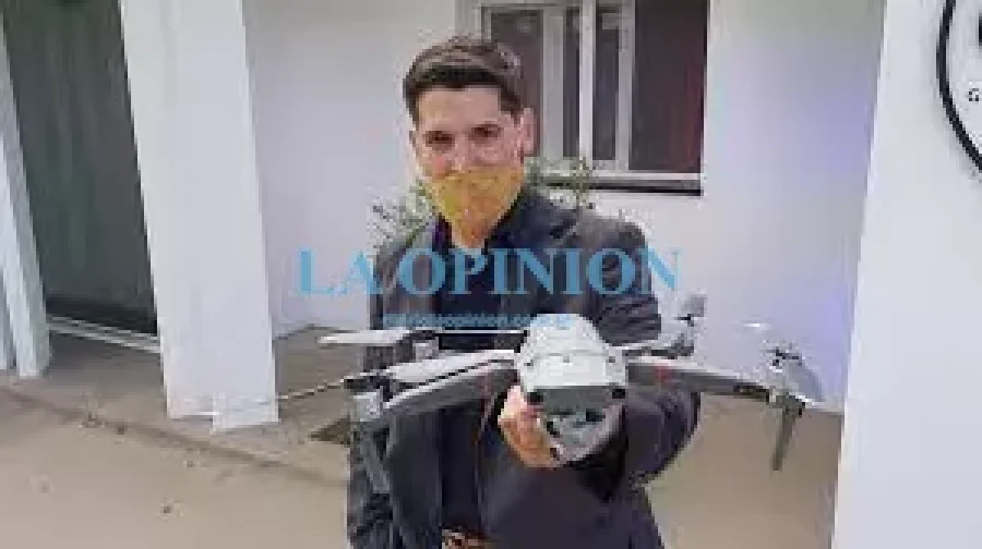 DRON DE LA GUR. Este elemento, permiti&oacute; un r&aacute;pido hallazgo de un menor.