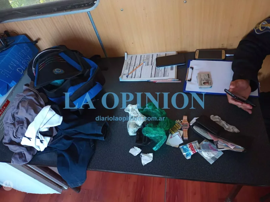LO SECUESTRADO. Era portado por un hombre de nacionalidad boliviana.