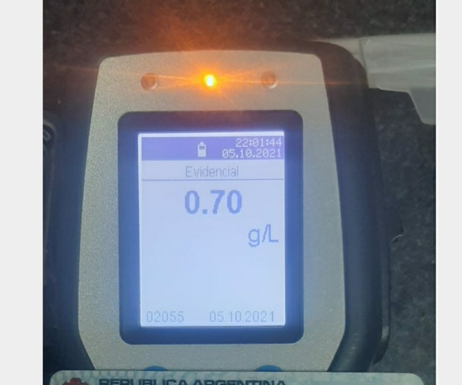 FOTO LA OPINION COMPROBACI&Oacute;N. Lo observado en el test de alcoholemia.