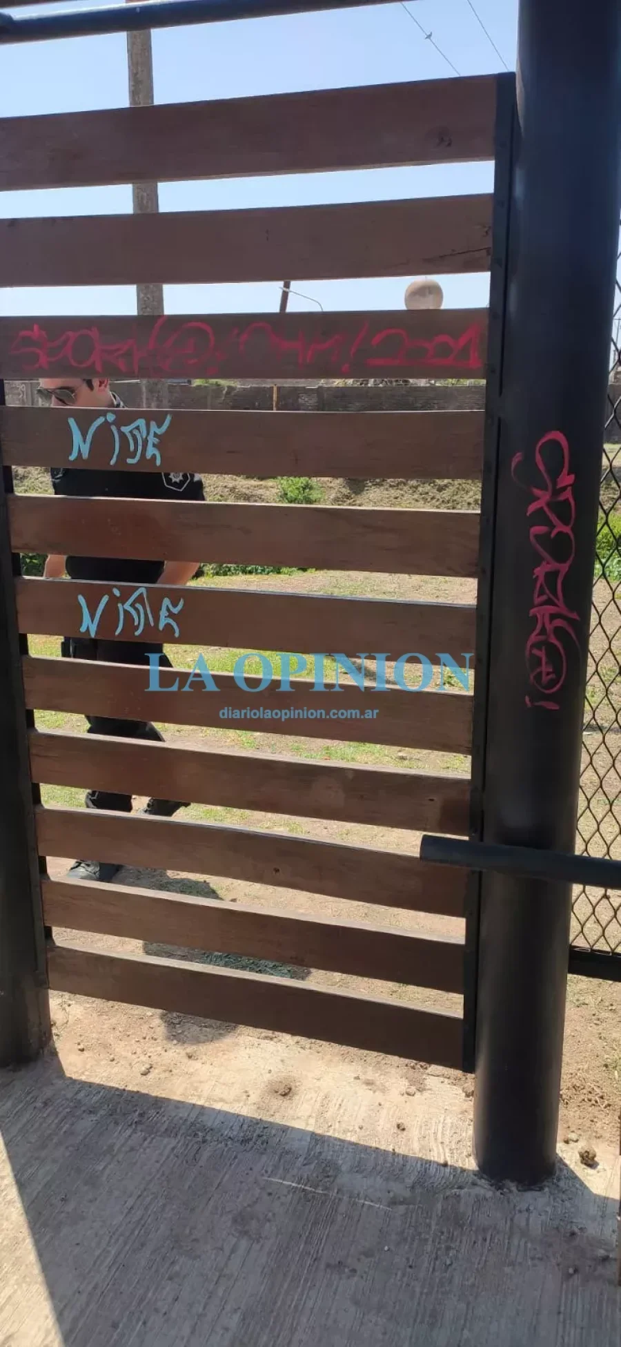 PINTADAS. Las realiz&oacute; un menor, que result&oacute; demorado.