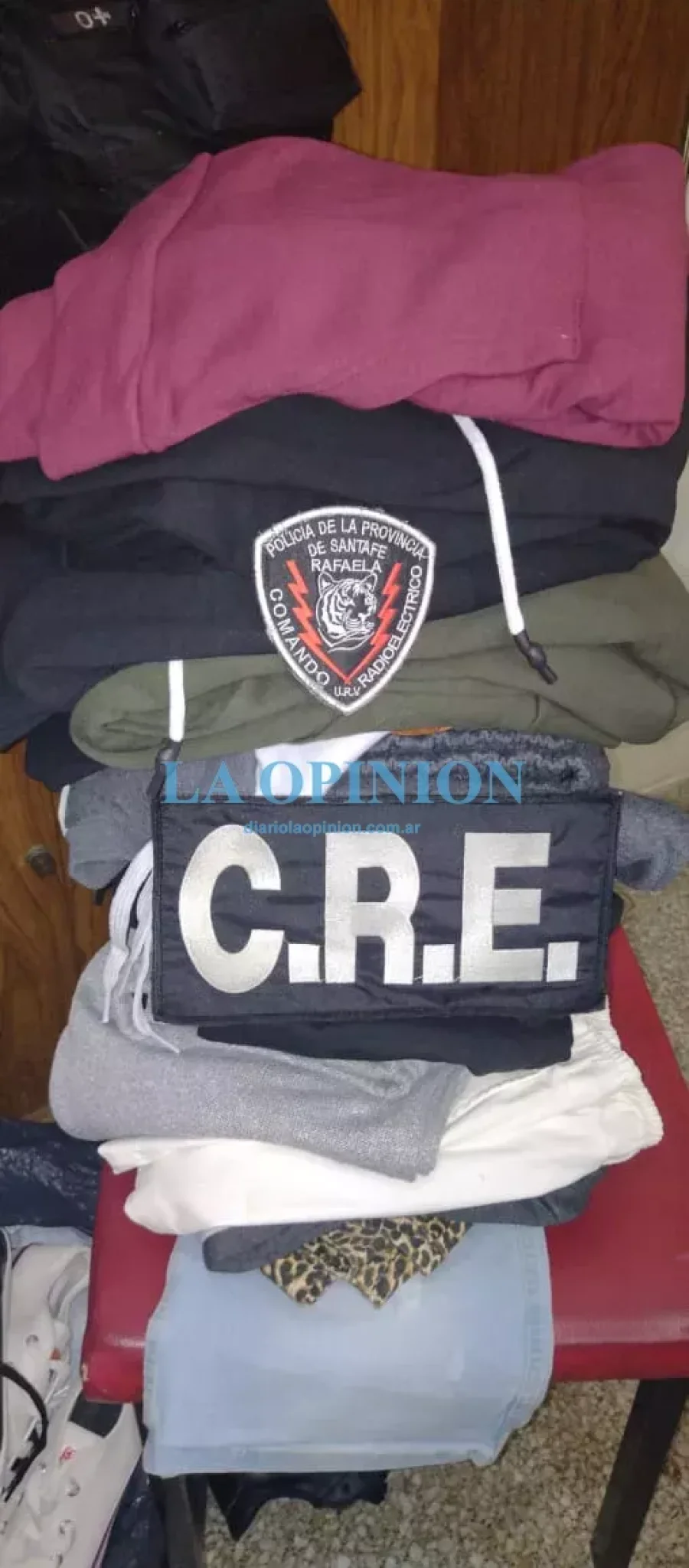 LO RECUPERADO. Parte de lo que fue robado en un comercio local.