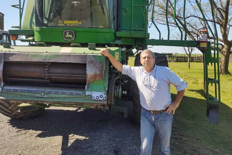 FOTO LA NACI&Oacute;N PLANTEO. El productor Carlos Str&oacute;logo advirti&oacute; sobre el aumento en d&oacute;lares de los insumos del campo.