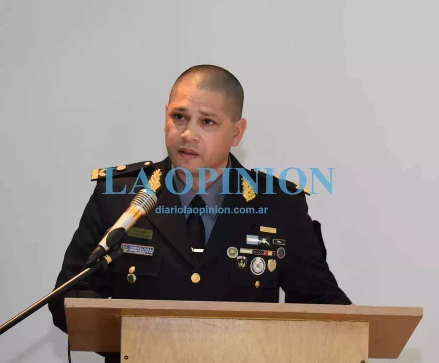 FOTO ARCHIVO. JOSE CARRUEGA. Fue designado subjefe de la Unidad Regional I de Polic&iacute;a.