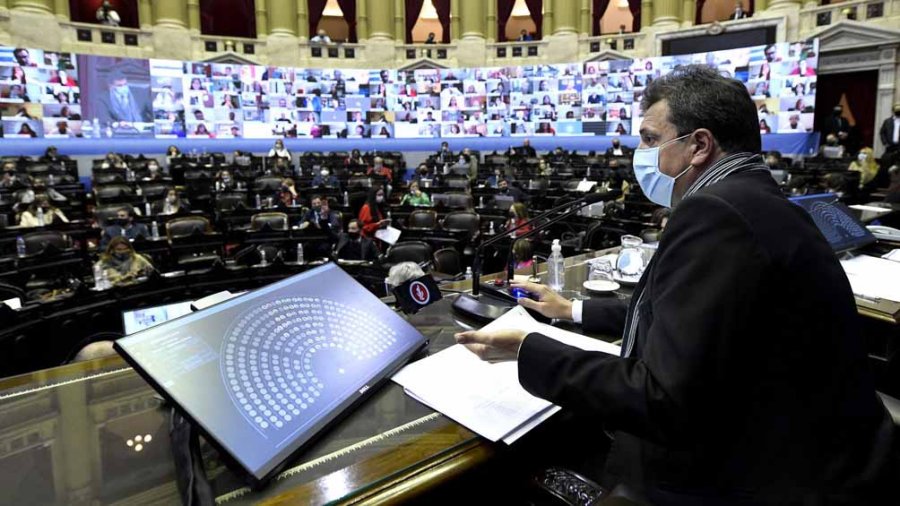 FOTO ARCHIVO DIPUTADOS. Sergio Massa presidir&aacute; la sesi&oacute;n de este martes en la C&aacute;mara.