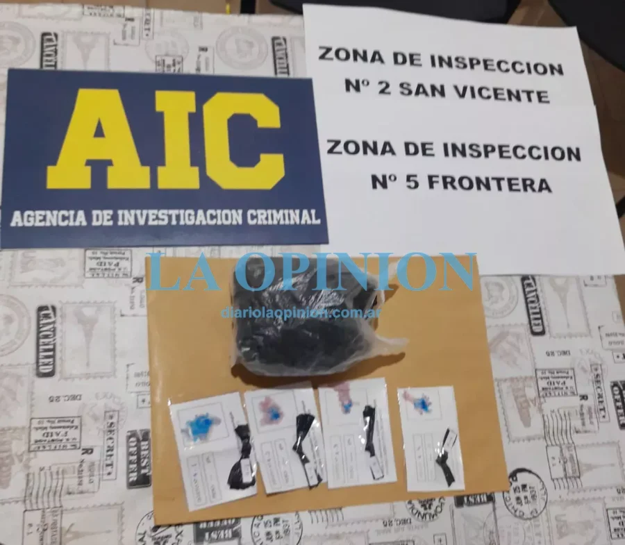 LO SECUESTRADO.  Tras las detenciones de dos j&oacute;venes de Zen&oacute;n Pereyra.