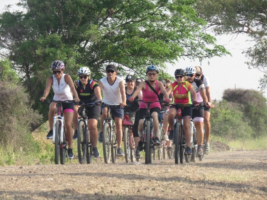FOTO PRENSA MUNICIPALIDAD// BICICLETEADA. La convocante actividad tuvo lugar el pasado s&aacute;bado.