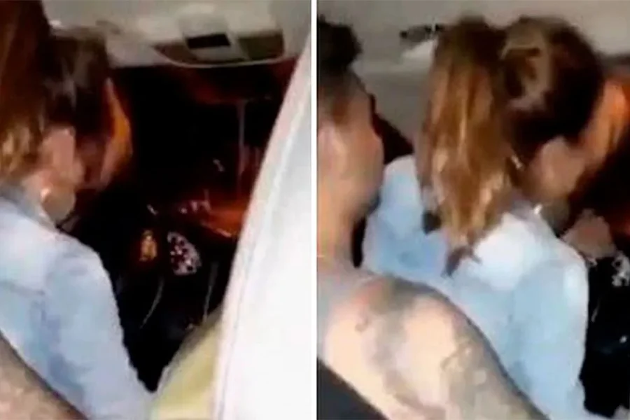 CAPTURA DE VIDEO. La mujer que est&aacute; en "el ojo de la tormenta".