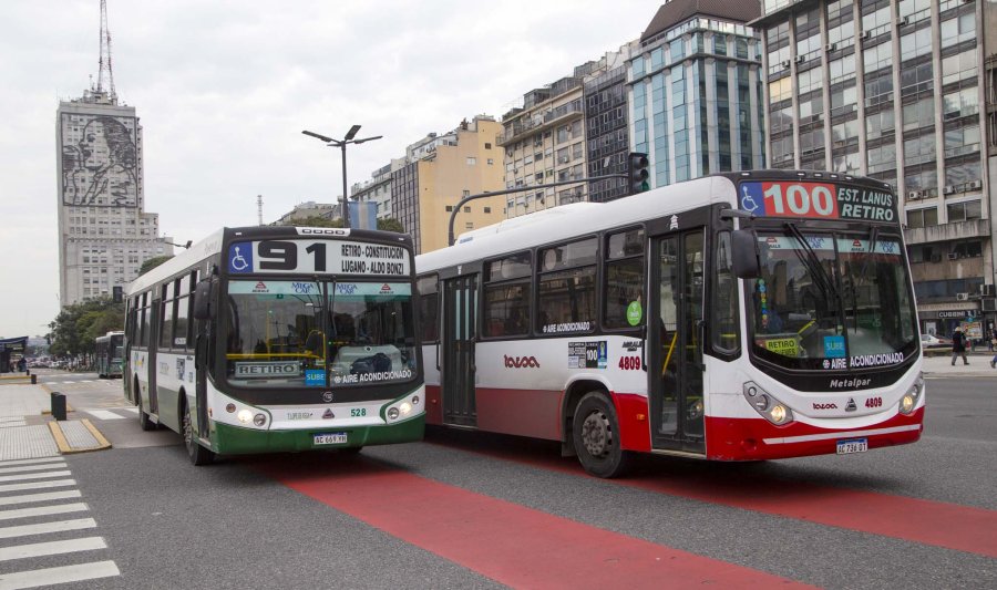 FOTO NA TRANSPORTE. La tendencia fue positiva en el de pasajeros con un 0,2%.