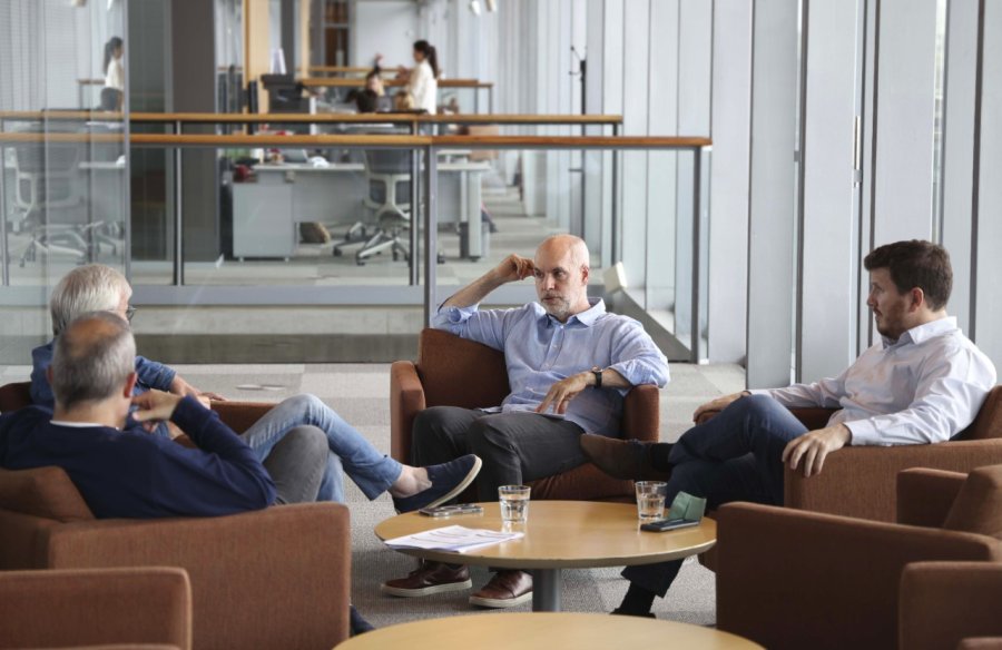 FOTO PRENSA PRO ENCUENTRO. Larreta se reuni&oacute; con Angelini.