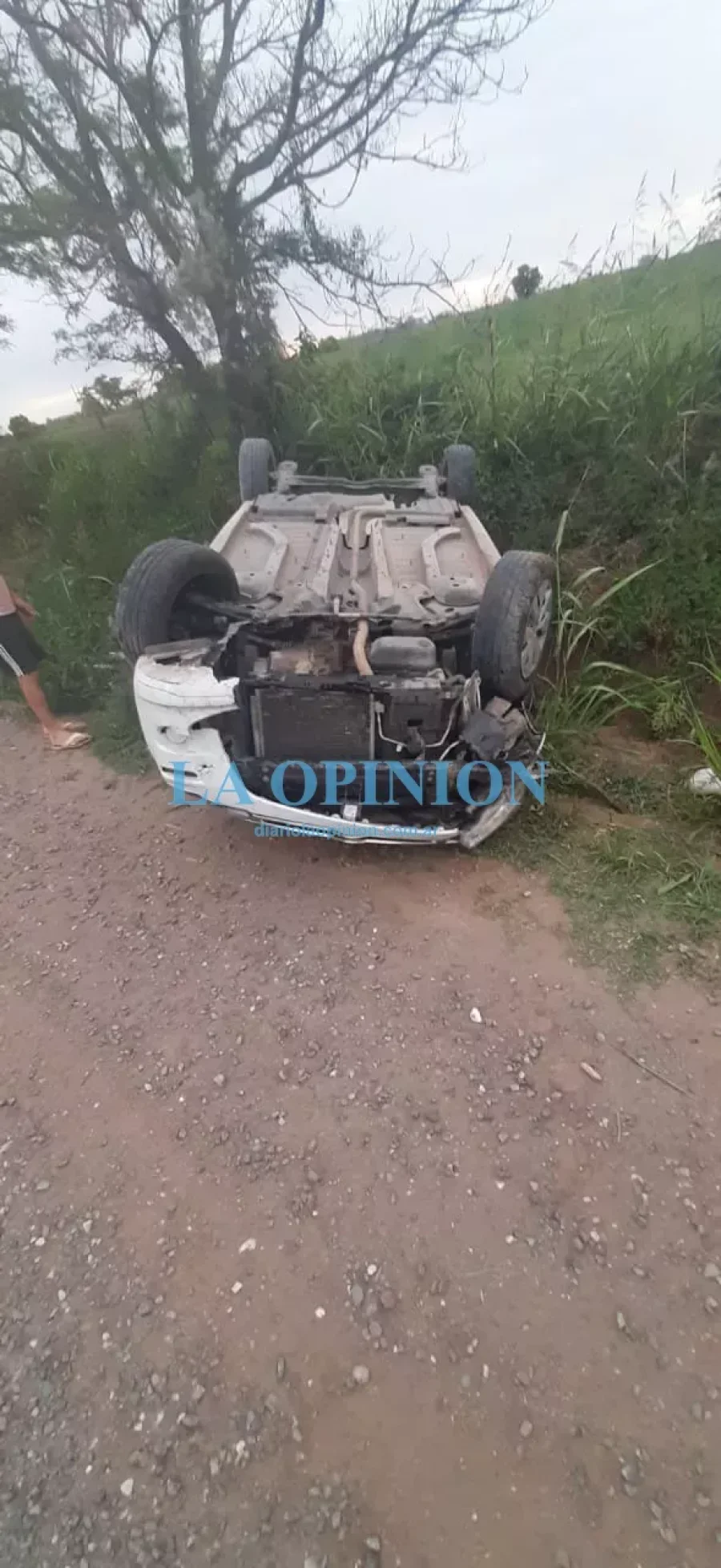 ESTADO. As&iacute; se ubic&oacute; al autom&oacute;vil accidentado.