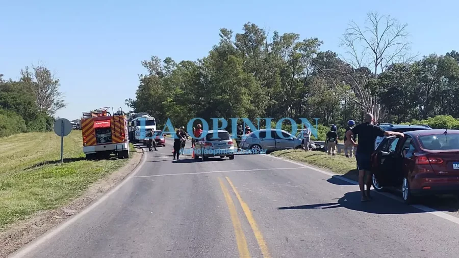 ESCENARIO.  Lo observado en un tramo de la ruta nacional 34.