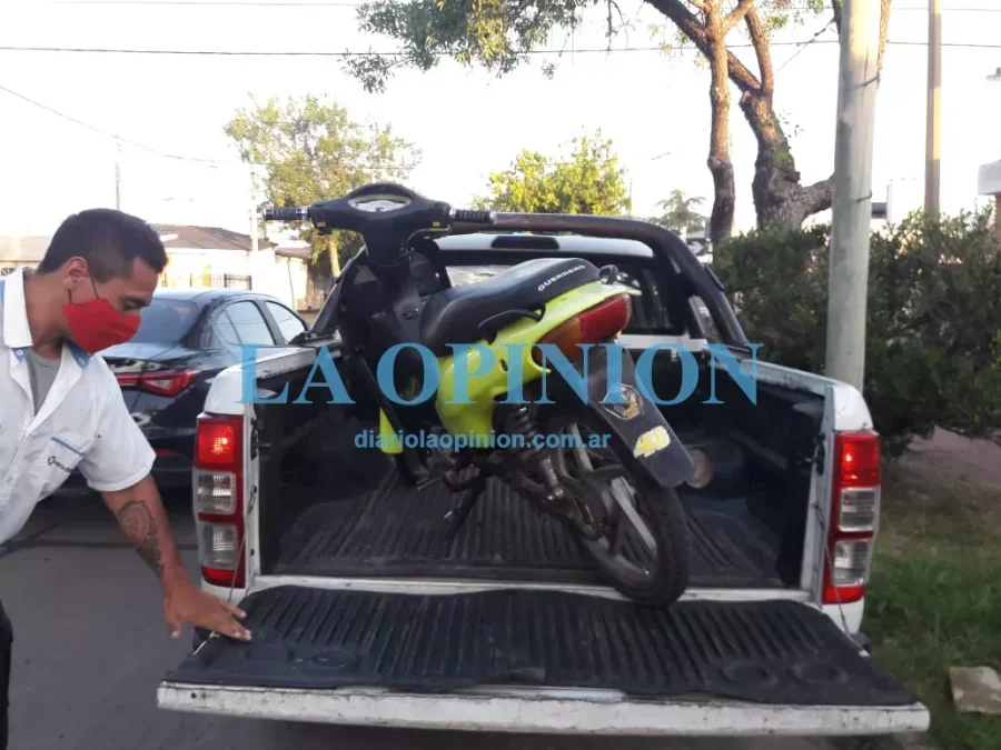 SECUESTRADA.  En un procedimiento en la calle Chile.