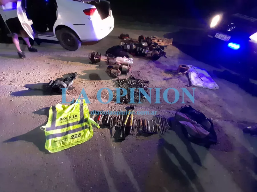 PARTE DE LO SECUESTRADO. Hab&iacute;a sido robado en un predio de la EPE.